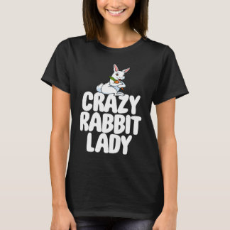 Camiseta Crazy Rabbit Lady  Women Crazy Bunny Lady