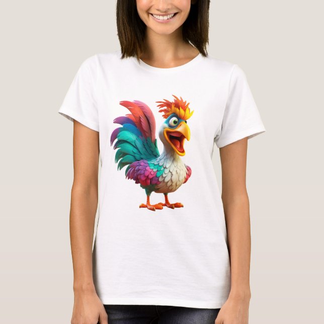 Camiseta Crazy Rooster (Anverso)