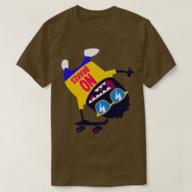 Camiseta Crazy Skater (Diseño del anverso)