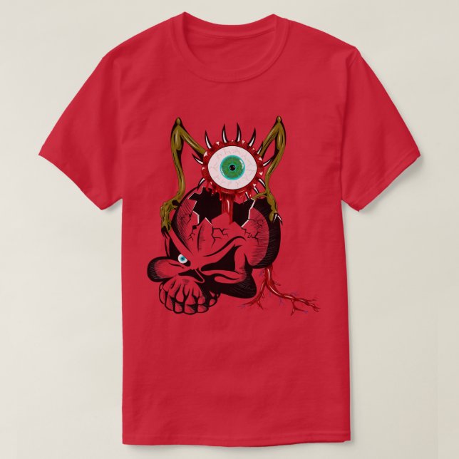 Camiseta Crazy Skull (Diseño del anverso)