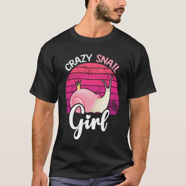 Camiseta crazy snail  girl (Anverso)