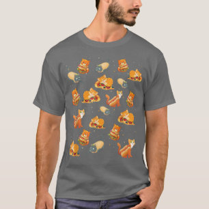 Camiseta Crazy Space Cat Food Tee, Pizza, Taco, Hamburger, 