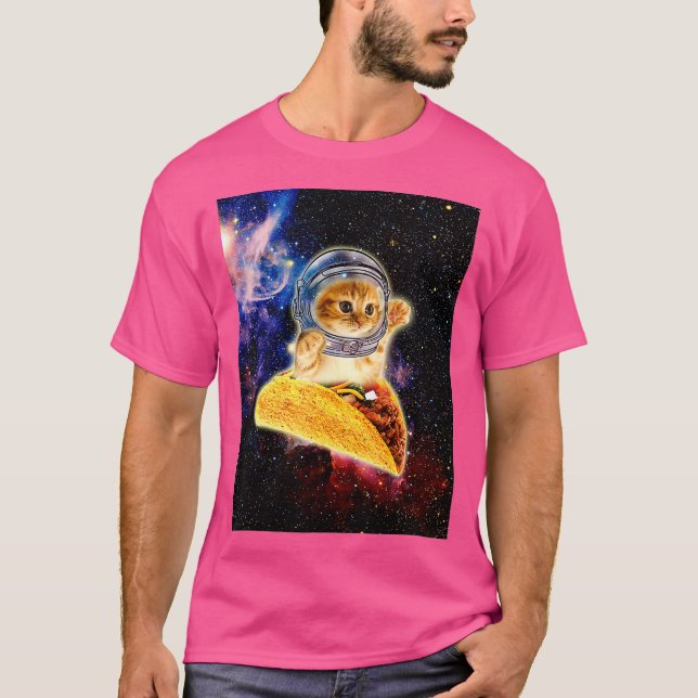 Camiseta Crazy Space Taco Cat Funny (Anverso)