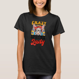 Camiseta Crazy Sphynx Lady Sphynx Cat