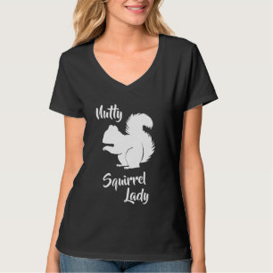 Camiseta Crazy Squirrel Lady Funny Squirrel Humor Shirt