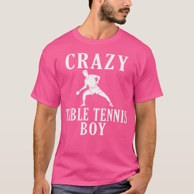 Camiseta Crazy Table Tennis Boy (Anverso)