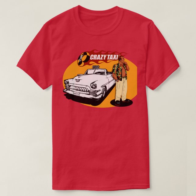 Camiseta Crazy Taxi Gus (Diseño del anverso)