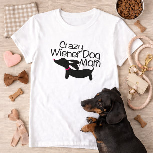 Camiseta Crazy Wiener Dog Mom (TM) Dachshund t-Shirt