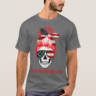 Camiseta CrazyRedheadLadySkull