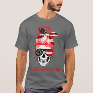 Camiseta CrazyRedheadLadySkull