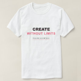 Camiseta Crea sin límites diseña inspira repite
