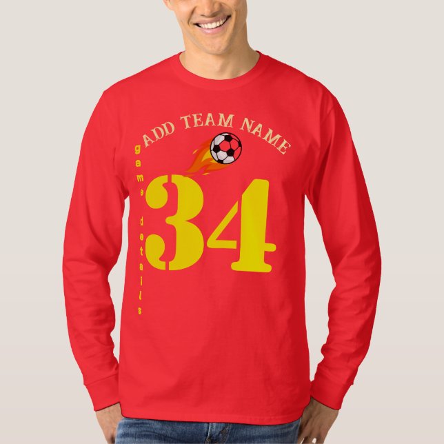 Camiseta Crea tu equipo favorito de fútbol 34 (Anverso)