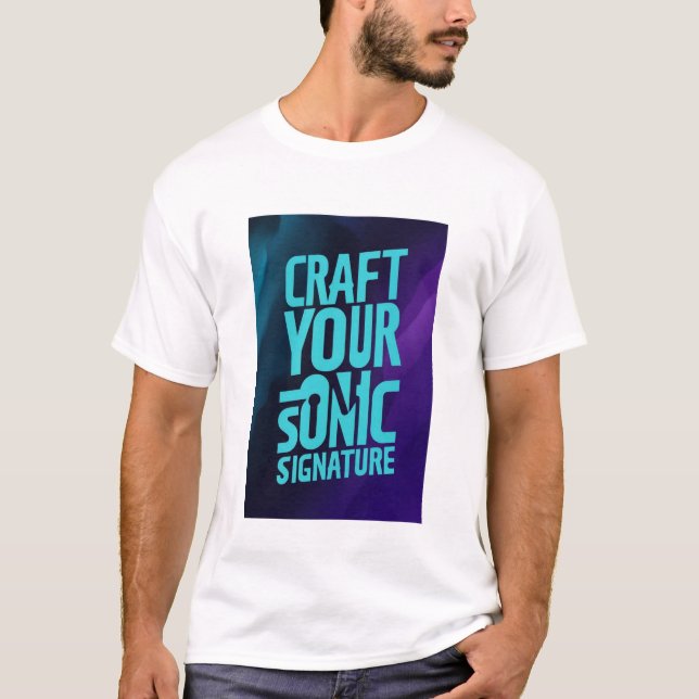 Camiseta Crea tu firma sónica (Anverso)