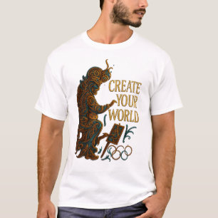 Camiseta Crea Tu Mundo – Diseño de Artista Ornamental