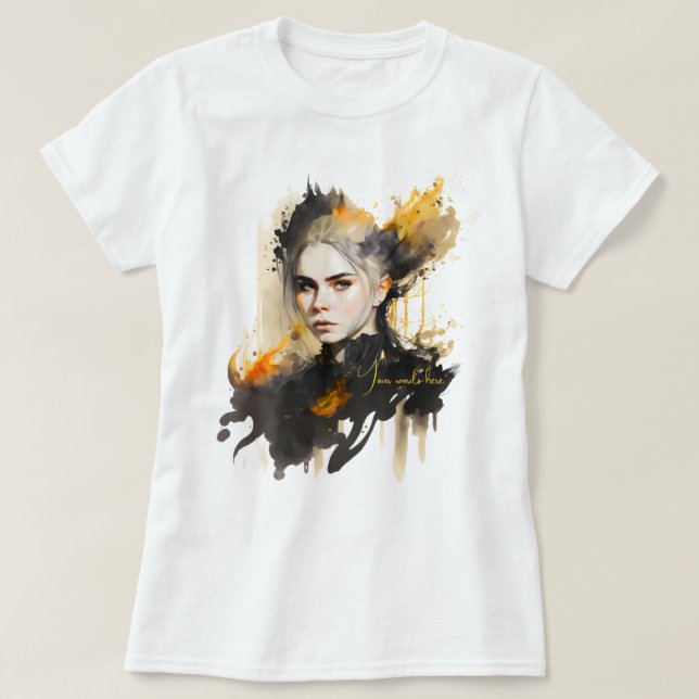 Camiseta Crea Tu Propia Bruja Ardiente (Diseño del anverso)