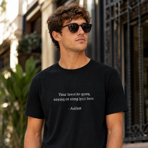 Camiseta Crea tu propia cita personalizada