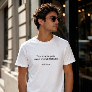 Camiseta Crea tu propia cita personalizada