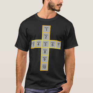 Camiseta Crea tu propia cruz cristiana de oro con 10 fotos