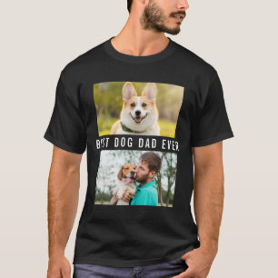 Camiseta Crea tu propia foto collage de 'Mejor papá de perr
