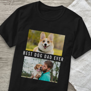 Camiseta Crea tu propia foto collage de 'Mejor papá de perr