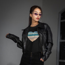 Camiseta Crea Tu Propia Foto Con Forma de Corazón