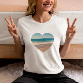 Camiseta Crea Tu Propia Foto Con Forma de Corazón