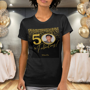 Camiseta Crea tu propia foto de cumpleaños fabulosa