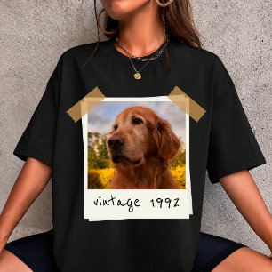 Camiseta crea tu propia foto de mascota de perro personaliz
