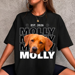 Camiseta crea tu propia foto de mascota de perro personaliz