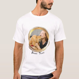 Camiseta Crea tu propia foto de perro en el Círculo Dorado