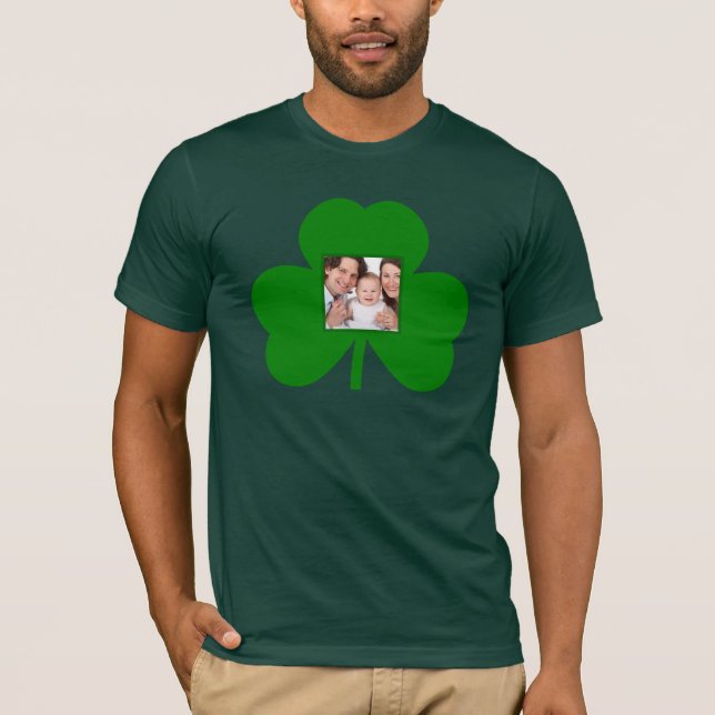 Camiseta Crea tu propia foto de Shamrock en San Patricio (Anverso)