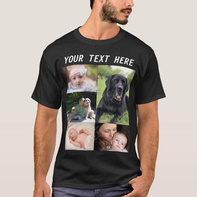 Camiseta Crea tu propia imagen Collage Photo Family (Anverso)