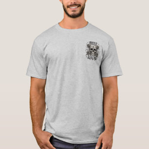 Camiseta Crea Tu Propia Leyenda Diseño Vintage de Cráneo Gó