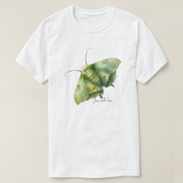 Camiseta Crea tu propia mariposa nocturna de fantasía verde