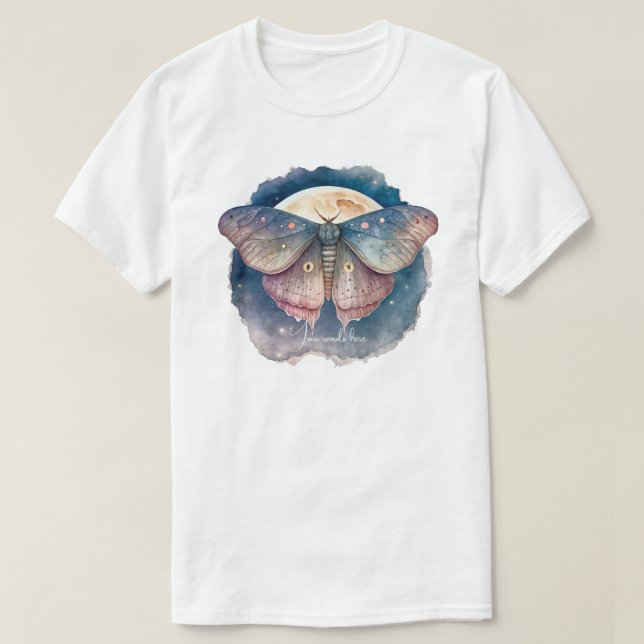 Camiseta Crea Tu Propia Mariposa Nocturna Mágica (Diseño del anverso)