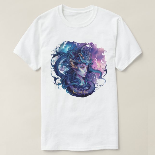 Camiseta Crea tu propia Medusa Gorgona Mítica (Diseño del anverso)