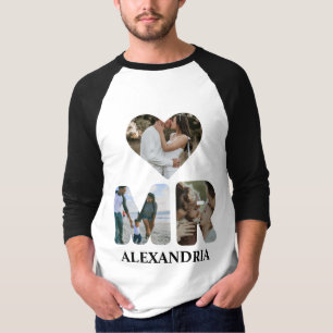 Camiseta Crea tu propia pareja de fotos de Mr. y Mrs.