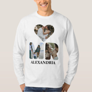 Camiseta Crea tu propia pareja de fotos de Mr. y Mrs.