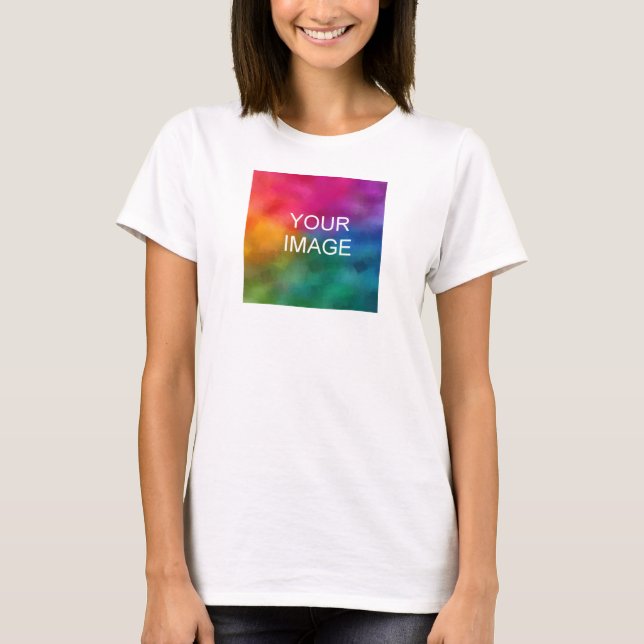 Camiseta Crea tu propia plantilla blanca elegante y moderna (Anverso)
