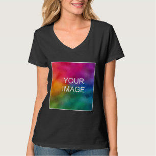 Camiseta Crea tu propia plantilla elegante y negra moderna 