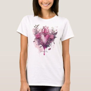 Camiseta Crea tu propia vara de amor rosada