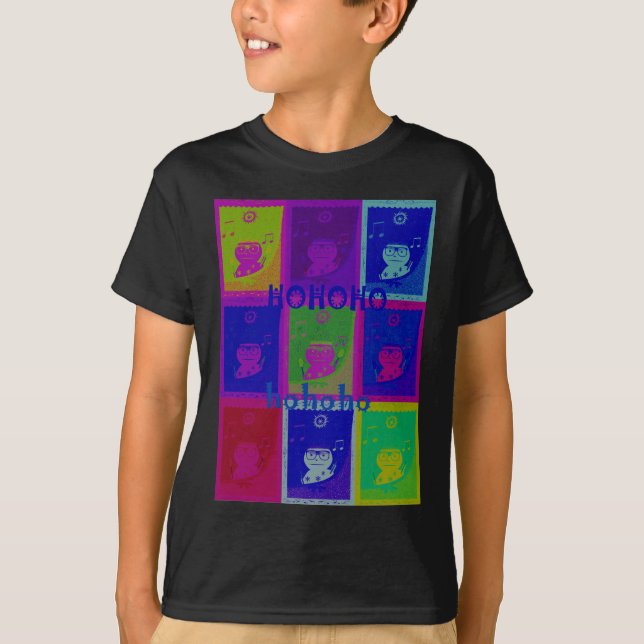 Camiseta Crea tu propio arte pop especial de Santa HoHoho (Anverso)