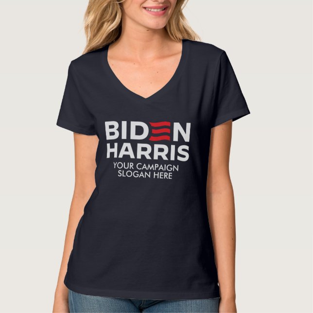 Camiseta Crea tu propio Biden Harris 2024 (Anverso)