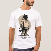 Crea Tu Propio Camino – Gato de Ropa Urbana Motiva