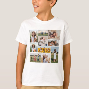 Camiseta Crea tu propio collage de 10 fotos