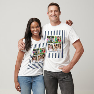 Camiseta Crea tu propio collage de 4 fotos de vacaciones fa