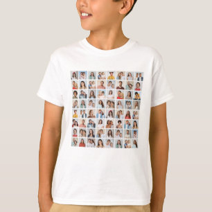 Camiseta Crea tu propio collage de 64 fotos