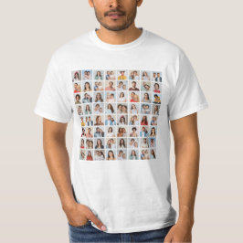 Camiseta Crea tu propio collage de 64 fotos