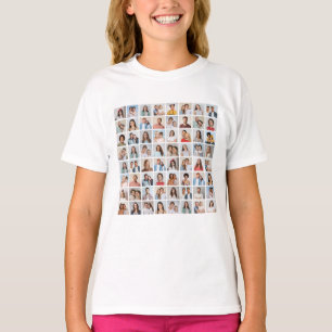 Camiseta Crea tu propio collage de 64 fotos