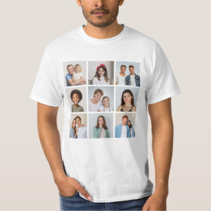 Camiseta Crea tu propio collage de 9 fotos